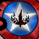 An illustration of Sam Wilson, the new Captain America, and his shield.
